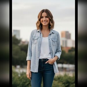 Nostalgia Woman's Buttons Down Shirt Size S